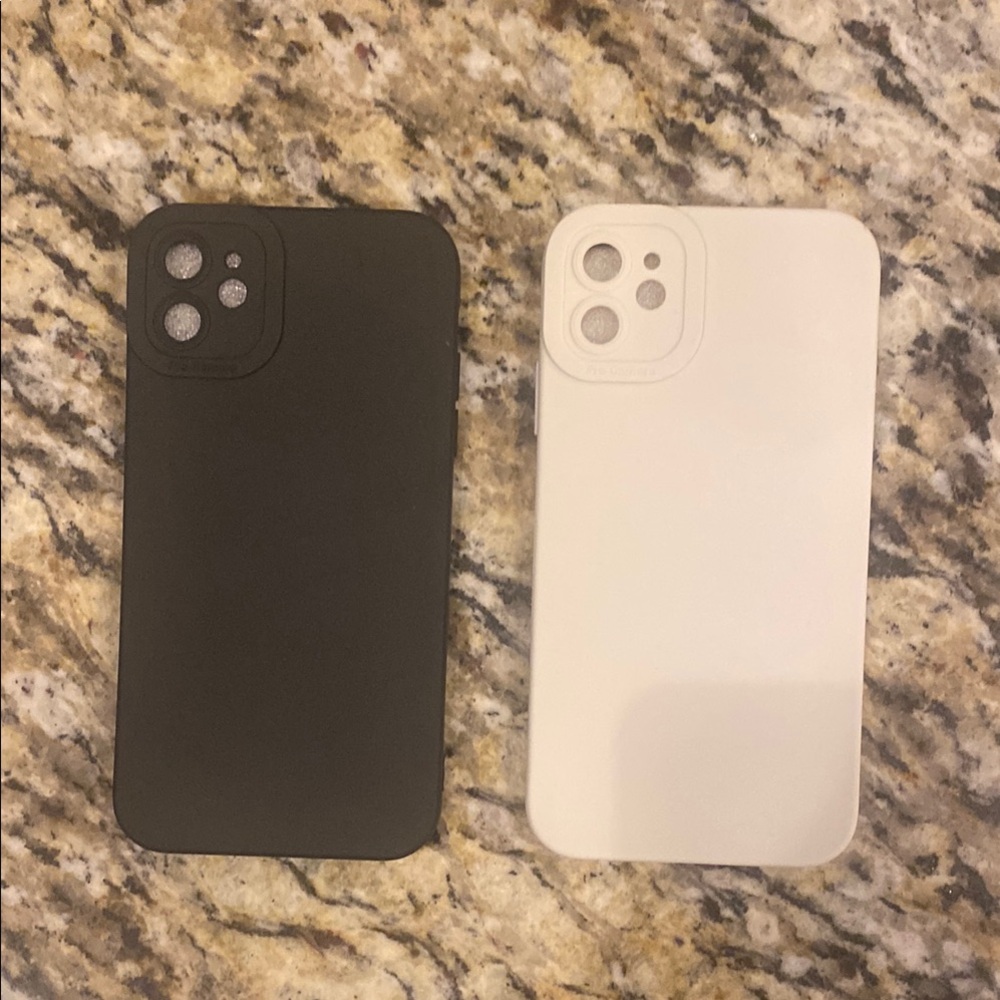 🔥5/$20🔥 Black and Cream iPhone 11 Cases with Camera Cutouts